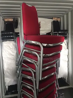 Red Stainless Banquet Chair