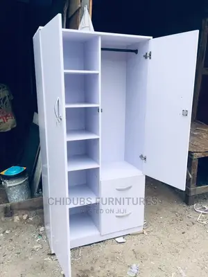 3ft by 6ft White Wardrobe
