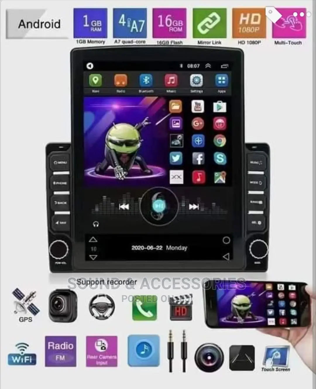 Universal 9.7" Capacitive Android Multimedia Player
