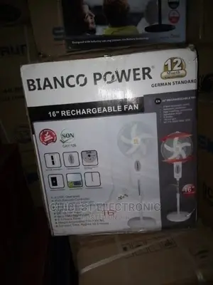 Bianco 16 Recharge Power Fan With Warranty Brand New