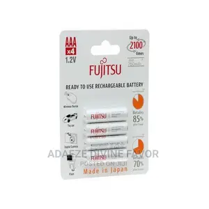 White Fujitsu Rechargeable Batteries