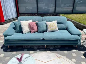 Luxury 7 Seater Living Room Leather Fabric Sofa Chair.
