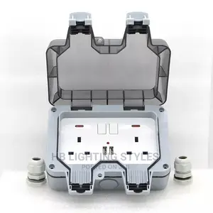 Outdoor Waterproof Wall Plug UK,EU, FR, US Standard Style