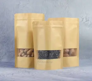 Brown Kraft Ziplock Pouches