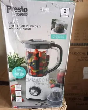 Presto by Tower 2 in 1 Blender and Grinder. 500watts.