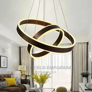 Modern Acrylic Circular Ring Chandelier
