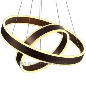 Modern Acrylic Circular Ring Chandelier