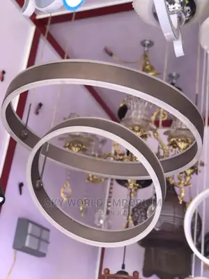 Modern Acrylic Circular Ring Chandelier