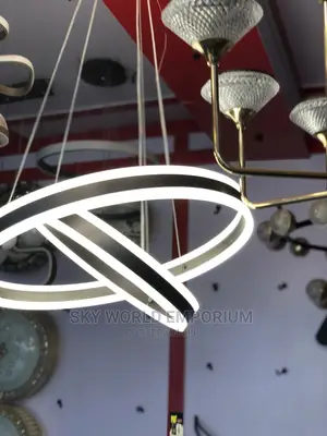 Modern Acrylic Circular Ring Chandelier