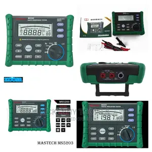 Digital Insulation Tester, 10gohm, 1000V, 250ma, MASTECH