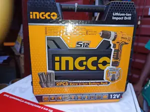 Ingco Lithium-Ion Cordless Drill 12v With 2pcs Battery