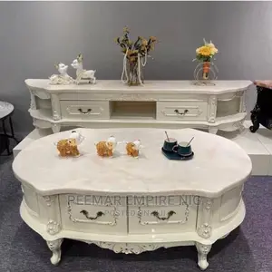 Original Executive Imported Marble TV Stand Center Table