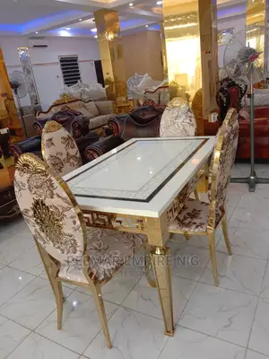 Original Executive Imported Marble Top Dining Set