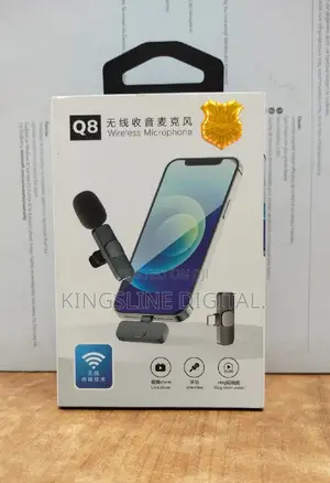 Wireless Lavalier Microphone for iPhone iPad and Android.