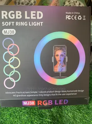 16inches Rgb Ringlight With Three Phone Holders and Remote