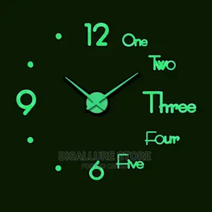 100cm 3D Luminous DIY Wall Clock Design 1