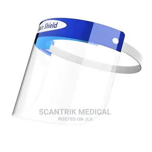 Medical-Grade Protective Face Shield, Anti-Fog, Blue