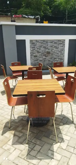 Pure Wooden Restaurant/Bar Table With 4 Seaters