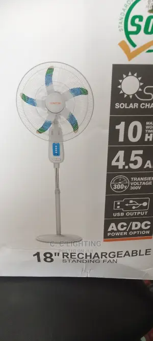 Standing Fan Rechargeable 18 Inches