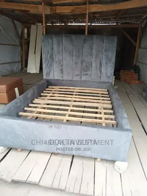 4.5 by 6 QUALITY LEATHER BEDFRAME