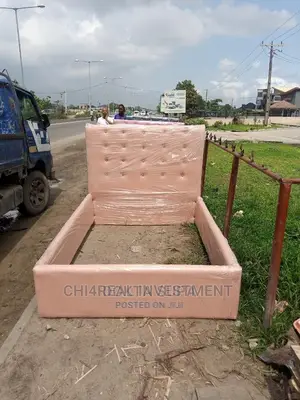 4.5 by 6 LEATHER BEDFRAME
