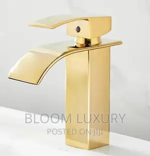 Gold Waterfall Faucet