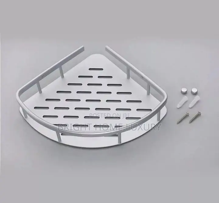 Anti-Rust Single Layer Bathroom Wall Corner Rack/ Storage