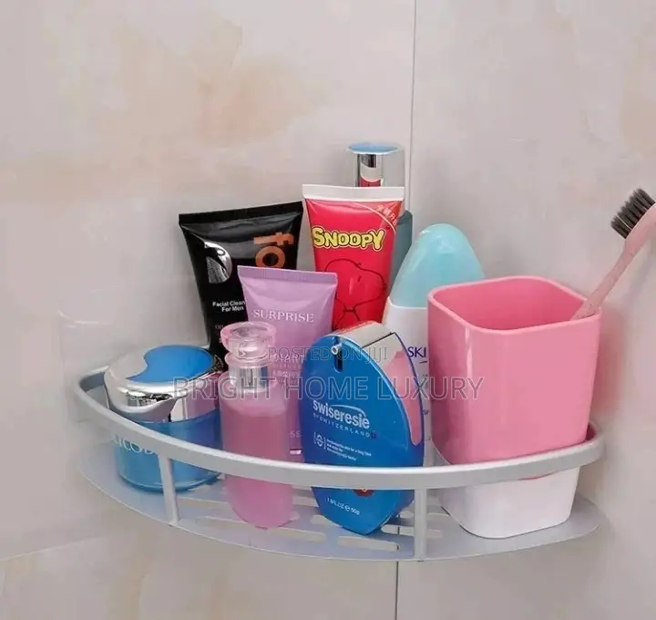 Anti-Rust Single Layer Bathroom Wall Corner Rack/ Storage