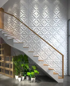 3D Wallpanels Are Beautiful on Stairs
