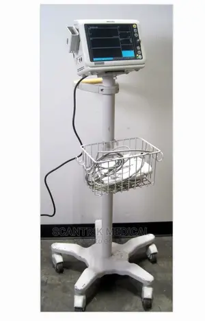 Patient Monitor Trolley With Basket