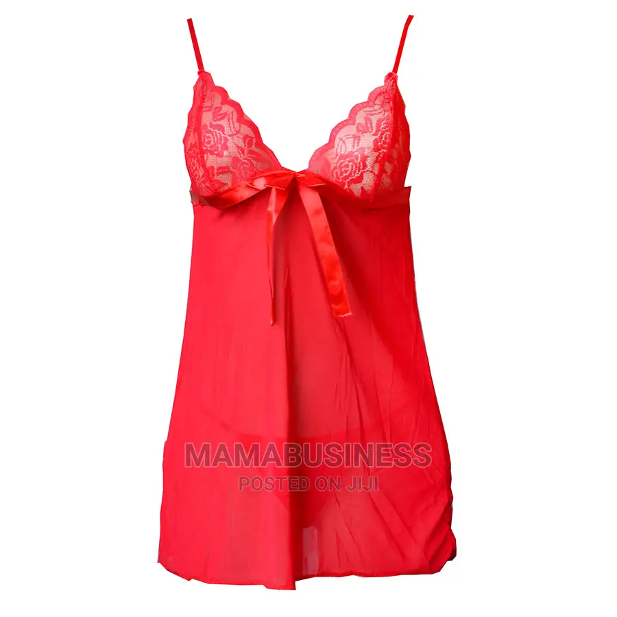 Night Dress + G-String - Red