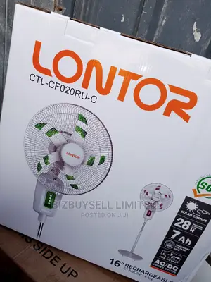 16" Inches Lontor Reachable Fan. Ac And Dc