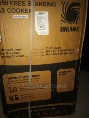 All Gas Cooker Bruhm Fataltic Gas With a Year Warranty