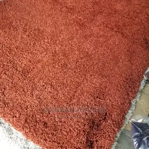 5*7fts Orange American Wool Shaggy Rug