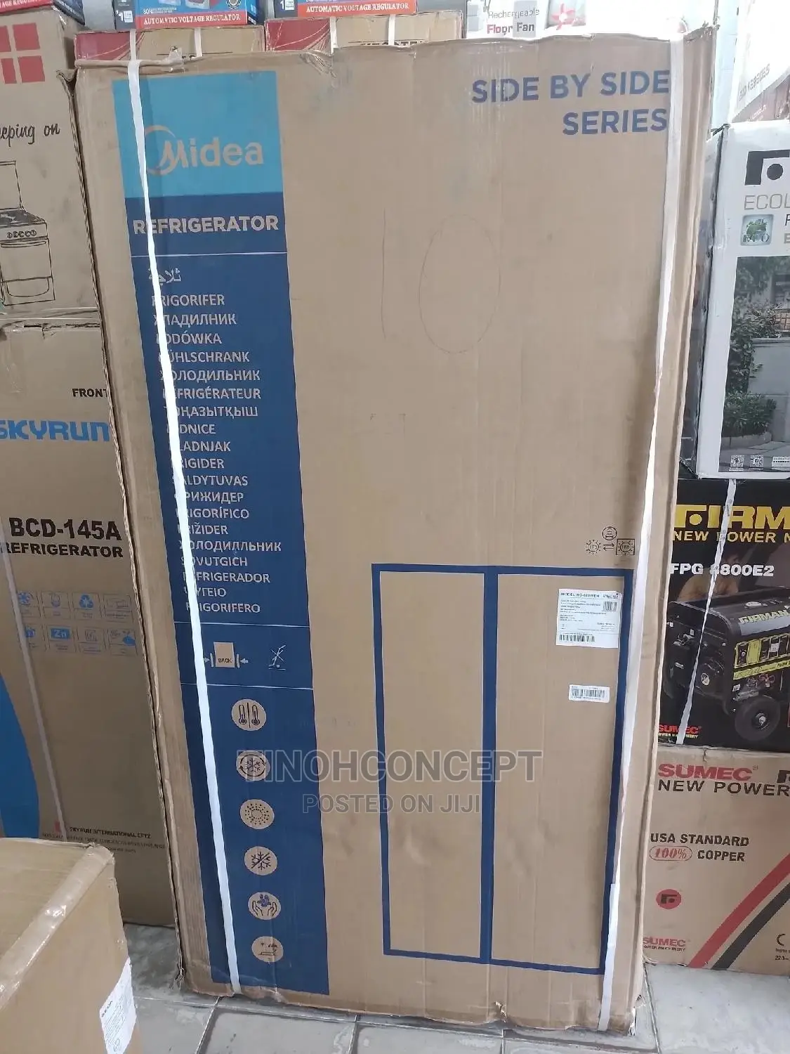 Midea Side by Side Refrigerator