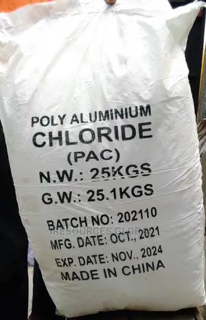 Polyaluminium Chloride Pac (Yellow/White Powder ) 25kg Bag