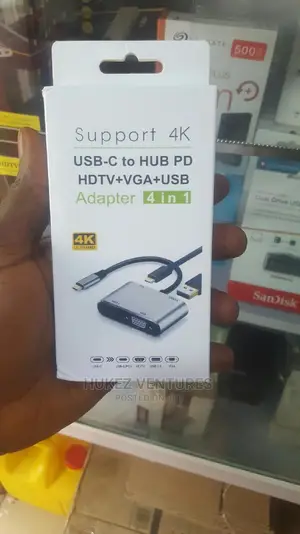 Usb Type C To Hdmi Vga Usb Adapter 4k
