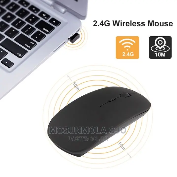Wireless Rechargeable Mouse -Black