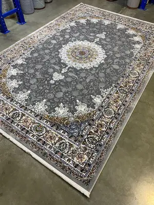 5x7fts Gray And Gold 7x10feets Turkey Quality Center Rug