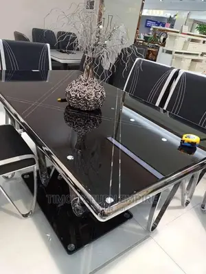 New Modern Glass Dining Set