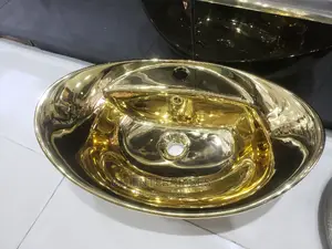 Gold Color Countertop Basin