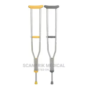 Old People Under Arm Crutches