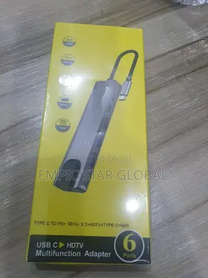 Usb C HDTV Multifunctional Adapter 6port
