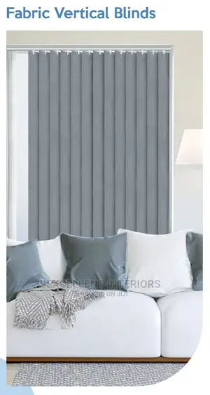 Grey Color Vertical Window Blinds