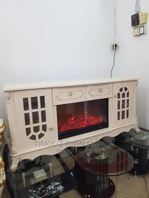 Fireplace Superior Tv Stand With Drawers and Storage Spaces