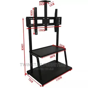 Modern Tv Stand With Trolleys for Large Tv Panels 55 - 120