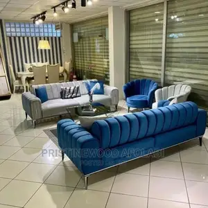 Modern 7 Seater Living Room Fabric Sofa Chair.
