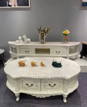 Royal Design Coffee Table With It's Tv Stand/High Quality.