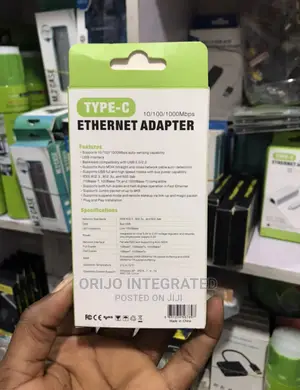 Type C to 10/100/1000mbps Ethernet Lan Adapter