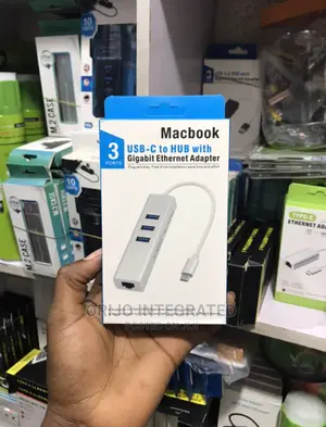 Type C USB to Hub With Gigabit Ethernet Adapter